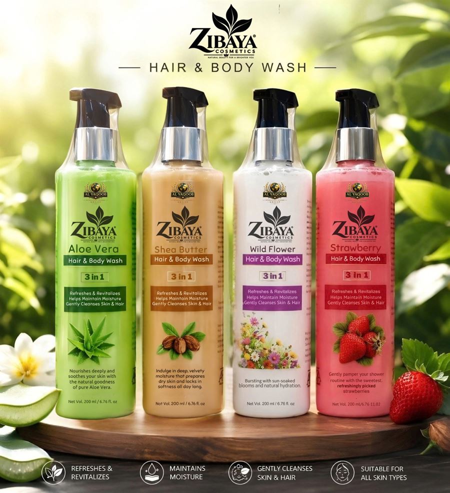 Zibaya Shea Butter Hair & Body Wash 3 in 1